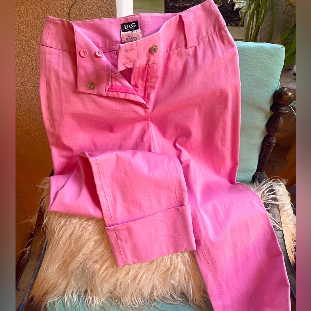 Pink Dolce & Gabbana cropped pants